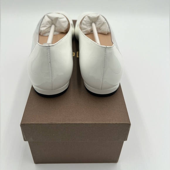 Jon Joseph - Punk White Patent Flats - Picture 6 of 8